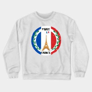 Paris France Eiffel tower Crewneck Sweatshirt